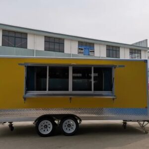 Yellow Mobile Food Trailer